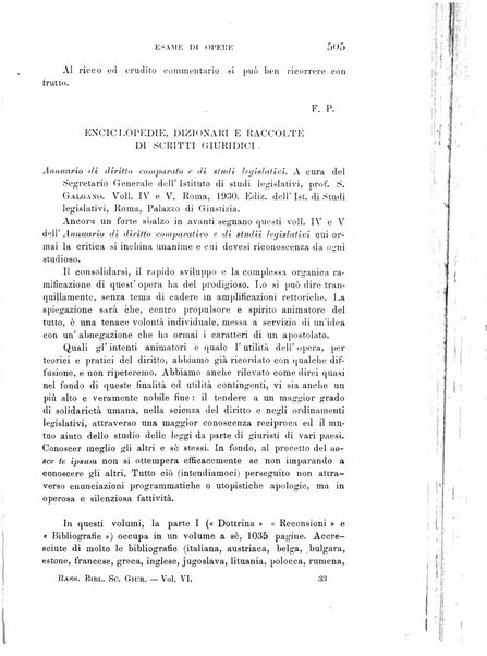 Rassegna bibliografica delle scienze giuridiche, sociali e politiche