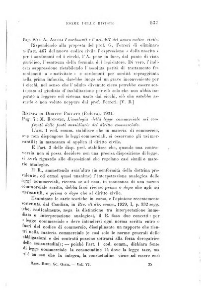 Rassegna bibliografica delle scienze giuridiche, sociali e politiche