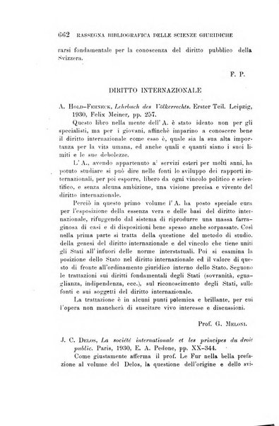 Rassegna bibliografica delle scienze giuridiche, sociali e politiche