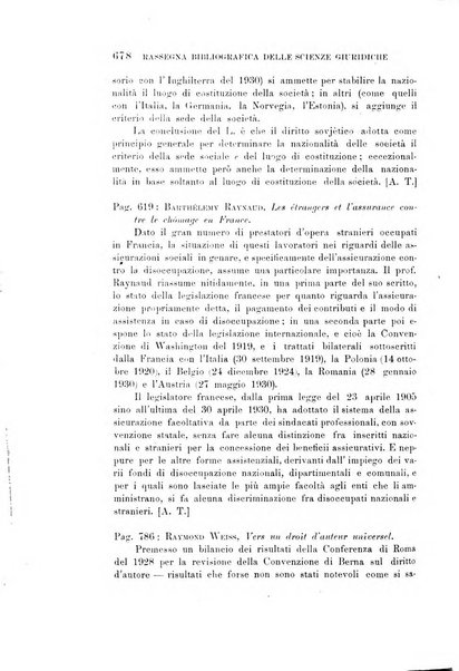 Rassegna bibliografica delle scienze giuridiche, sociali e politiche