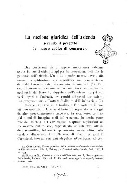 Rassegna bibliografica delle scienze giuridiche, sociali e politiche