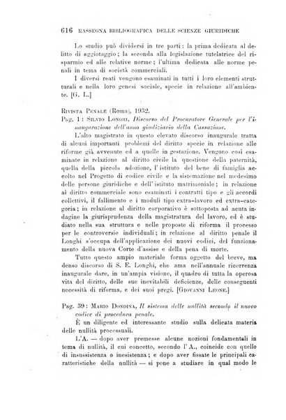 Rassegna bibliografica delle scienze giuridiche, sociali e politiche