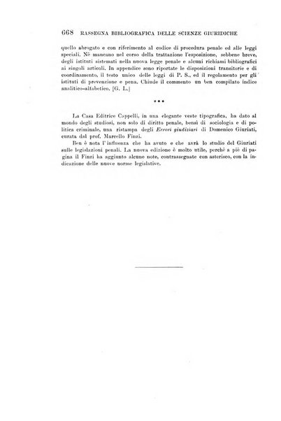 Rassegna bibliografica delle scienze giuridiche, sociali e politiche