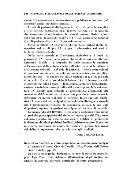 Rassegna bibliografica delle scienze giuridiche, sociali e politiche