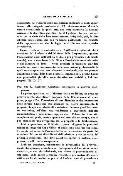 Rassegna bibliografica delle scienze giuridiche, sociali e politiche