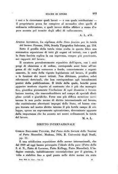 Rassegna bibliografica delle scienze giuridiche, sociali e politiche