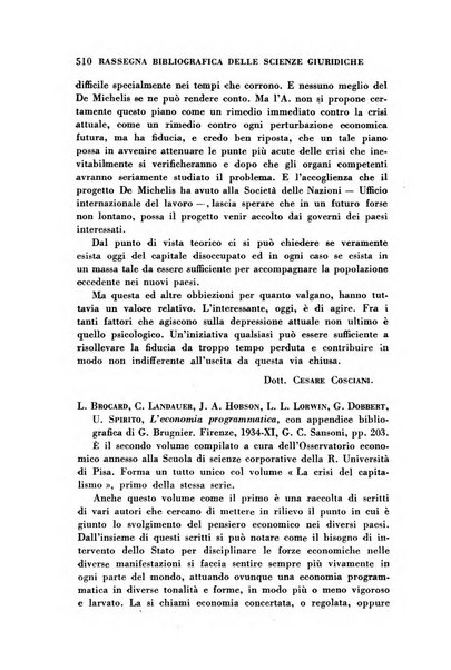 Rassegna bibliografica delle scienze giuridiche, sociali e politiche