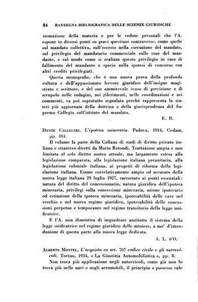 Rassegna bibliografica delle scienze giuridiche, sociali e politiche