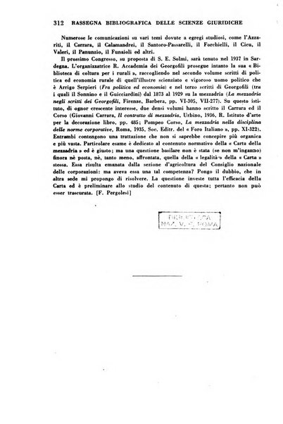 Rassegna bibliografica delle scienze giuridiche, sociali e politiche