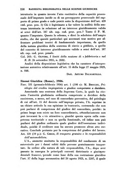 Rassegna bibliografica delle scienze giuridiche, sociali e politiche