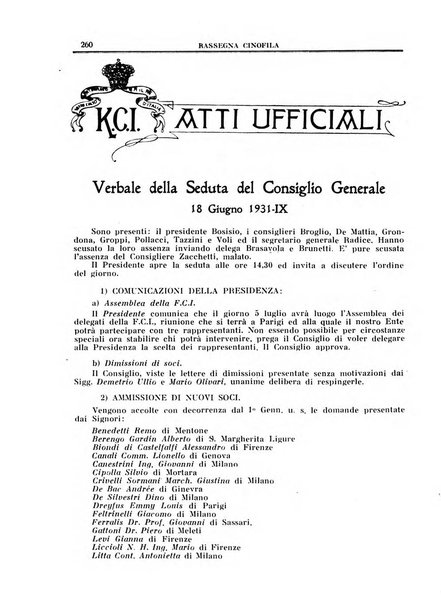 Rassegna cinofila organo ufficiale dell'Ente nazionale della cinofilia italiana