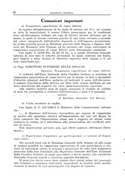 Rassegna cinofila organo ufficiale dell'Ente nazionale della cinofilia italiana