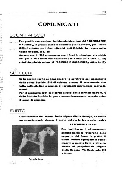 Rassegna cinofila organo ufficiale dell'Ente nazionale della cinofilia italiana