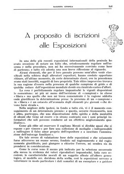 Rassegna cinofila organo ufficiale dell'Ente nazionale della cinofilia italiana