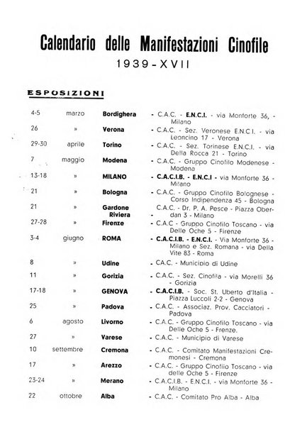 Rassegna cinofila organo ufficiale dell'Ente nazionale della cinofilia italiana