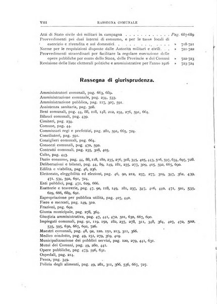 Rassegna comunale studi, legislazione, giurisprudenza, cronache con speciale riguardo ai poteri doi polizia ed ai servizi pubblici