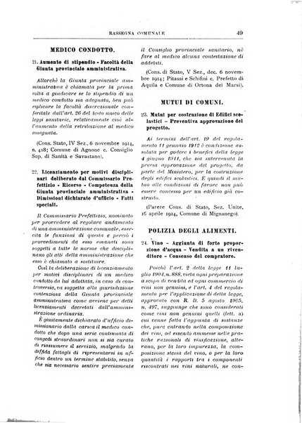 Rassegna comunale studi, legislazione, giurisprudenza, cronache con speciale riguardo ai poteri doi polizia ed ai servizi pubblici