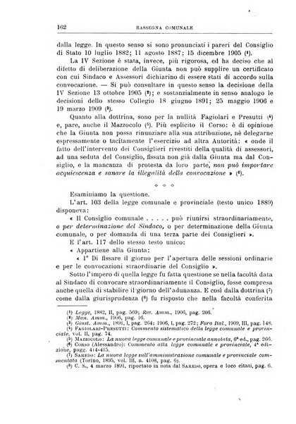 Rassegna comunale studi, legislazione, giurisprudenza, cronache con speciale riguardo ai poteri doi polizia ed ai servizi pubblici