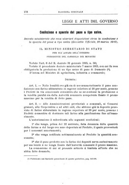 Rassegna comunale studi, legislazione, giurisprudenza, cronache con speciale riguardo ai poteri doi polizia ed ai servizi pubblici