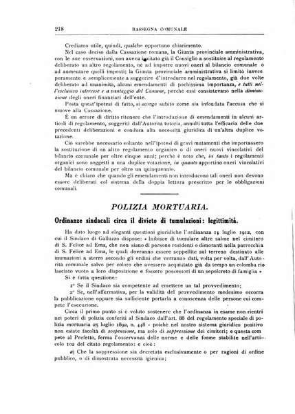 Rassegna comunale studi, legislazione, giurisprudenza, cronache con speciale riguardo ai poteri doi polizia ed ai servizi pubblici