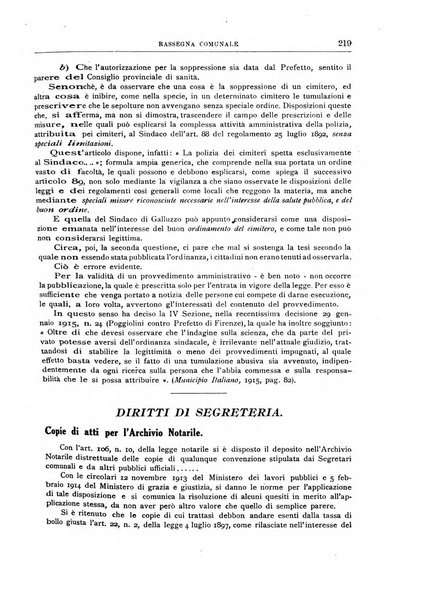 Rassegna comunale studi, legislazione, giurisprudenza, cronache con speciale riguardo ai poteri doi polizia ed ai servizi pubblici