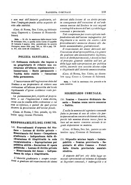 Rassegna comunale studi, legislazione, giurisprudenza, cronache con speciale riguardo ai poteri doi polizia ed ai servizi pubblici