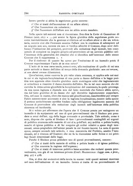 Rassegna comunale studi, legislazione, giurisprudenza, cronache con speciale riguardo ai poteri doi polizia ed ai servizi pubblici