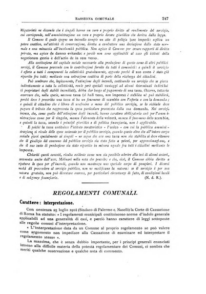 Rassegna comunale studi, legislazione, giurisprudenza, cronache con speciale riguardo ai poteri doi polizia ed ai servizi pubblici