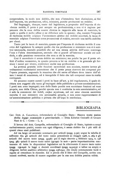 Rassegna comunale studi, legislazione, giurisprudenza, cronache con speciale riguardo ai poteri doi polizia ed ai servizi pubblici