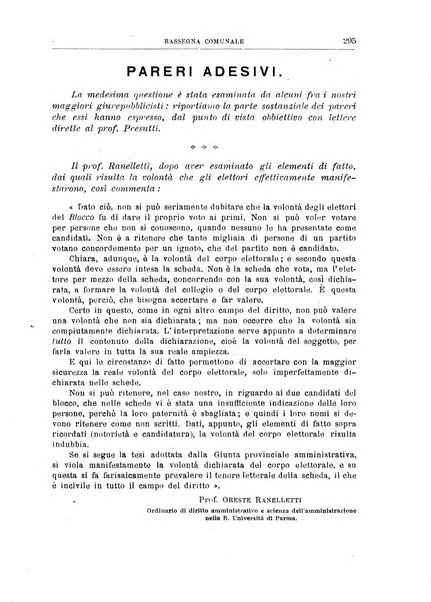 Rassegna comunale studi, legislazione, giurisprudenza, cronache con speciale riguardo ai poteri doi polizia ed ai servizi pubblici