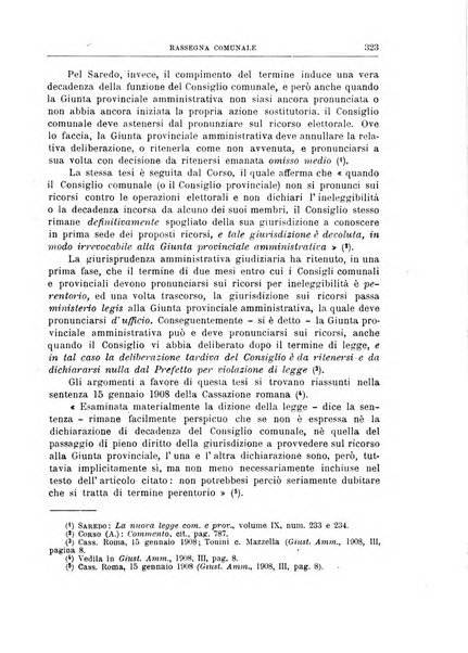 Rassegna comunale studi, legislazione, giurisprudenza, cronache con speciale riguardo ai poteri doi polizia ed ai servizi pubblici