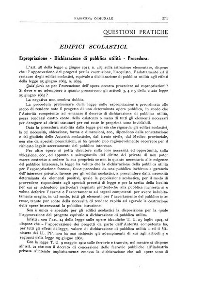 Rassegna comunale studi, legislazione, giurisprudenza, cronache con speciale riguardo ai poteri doi polizia ed ai servizi pubblici