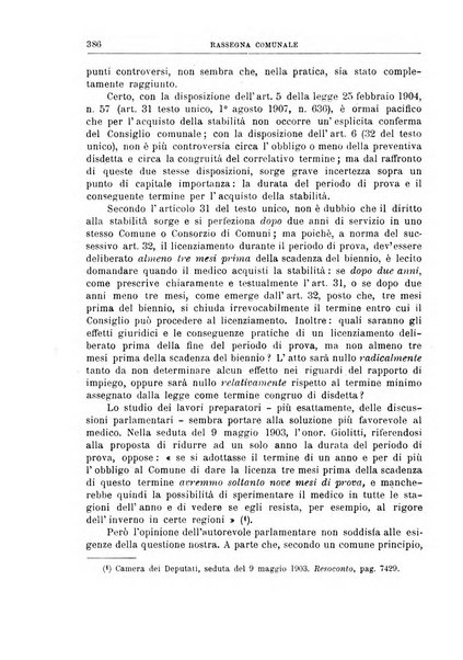 Rassegna comunale studi, legislazione, giurisprudenza, cronache con speciale riguardo ai poteri doi polizia ed ai servizi pubblici