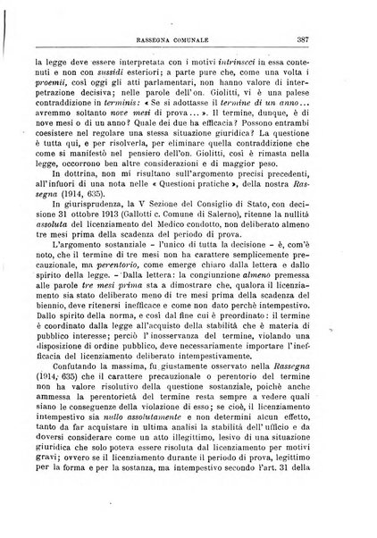 Rassegna comunale studi, legislazione, giurisprudenza, cronache con speciale riguardo ai poteri doi polizia ed ai servizi pubblici