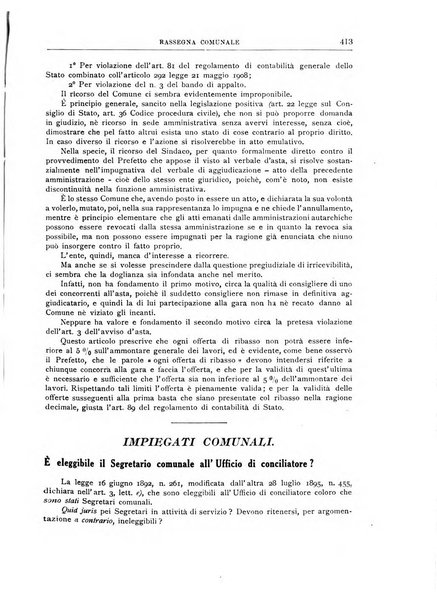 Rassegna comunale studi, legislazione, giurisprudenza, cronache con speciale riguardo ai poteri doi polizia ed ai servizi pubblici