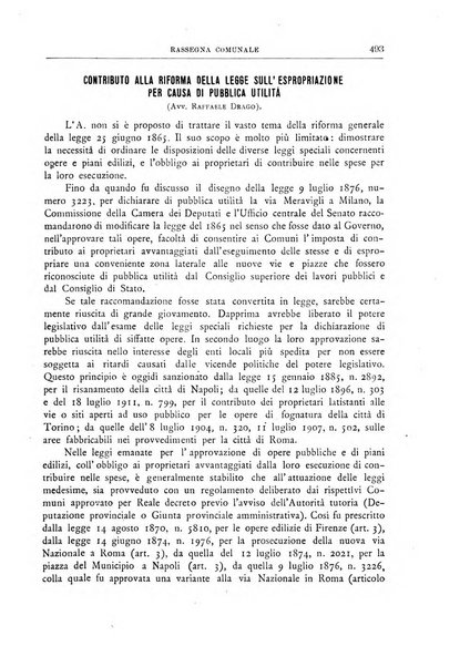 Rassegna comunale studi, legislazione, giurisprudenza, cronache con speciale riguardo ai poteri doi polizia ed ai servizi pubblici