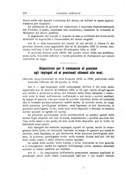 Rassegna comunale studi, legislazione, giurisprudenza, cronache con speciale riguardo ai poteri doi polizia ed ai servizi pubblici