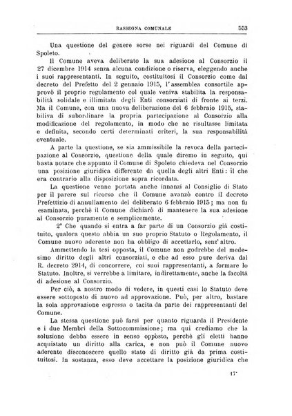 Rassegna comunale studi, legislazione, giurisprudenza, cronache con speciale riguardo ai poteri doi polizia ed ai servizi pubblici