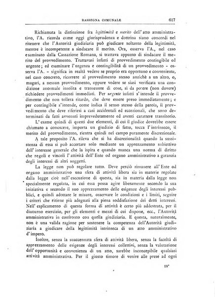 Rassegna comunale studi, legislazione, giurisprudenza, cronache con speciale riguardo ai poteri doi polizia ed ai servizi pubblici