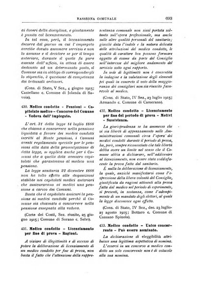 Rassegna comunale studi, legislazione, giurisprudenza, cronache con speciale riguardo ai poteri doi polizia ed ai servizi pubblici