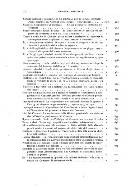 Rassegna comunale studi, legislazione, giurisprudenza, cronache con speciale riguardo ai poteri doi polizia ed ai servizi pubblici