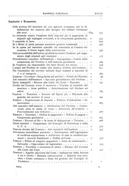 Rassegna comunale studi, legislazione, giurisprudenza, cronache con speciale riguardo ai poteri doi polizia ed ai servizi pubblici