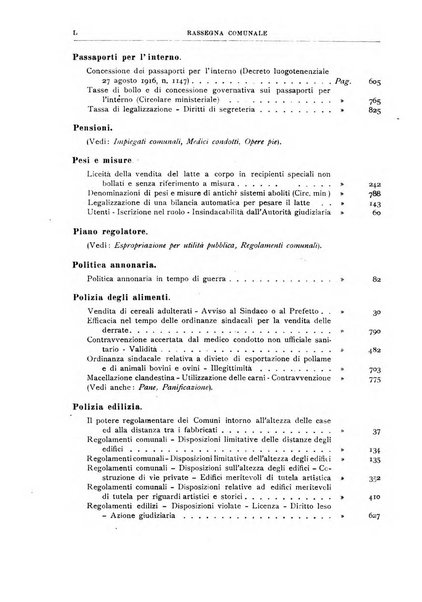 Rassegna comunale studi, legislazione, giurisprudenza, cronache con speciale riguardo ai poteri doi polizia ed ai servizi pubblici