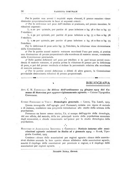 Rassegna comunale studi, legislazione, giurisprudenza, cronache con speciale riguardo ai poteri doi polizia ed ai servizi pubblici