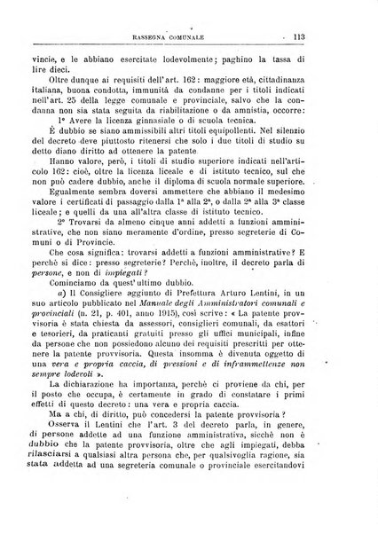 Rassegna comunale studi, legislazione, giurisprudenza, cronache con speciale riguardo ai poteri doi polizia ed ai servizi pubblici