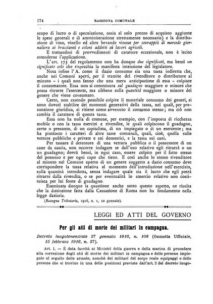 Rassegna comunale studi, legislazione, giurisprudenza, cronache con speciale riguardo ai poteri doi polizia ed ai servizi pubblici