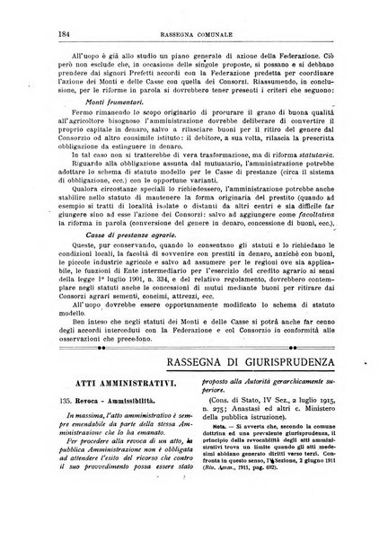 Rassegna comunale studi, legislazione, giurisprudenza, cronache con speciale riguardo ai poteri doi polizia ed ai servizi pubblici