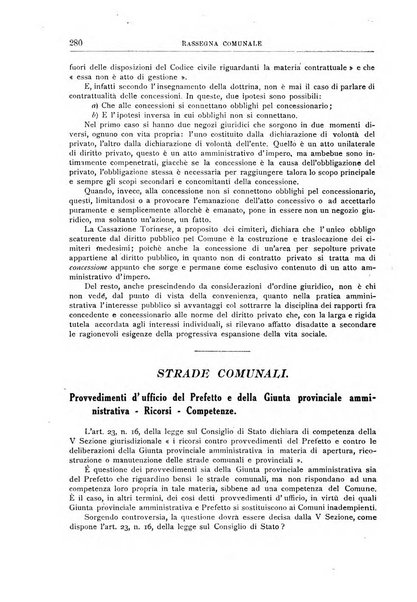 Rassegna comunale studi, legislazione, giurisprudenza, cronache con speciale riguardo ai poteri doi polizia ed ai servizi pubblici