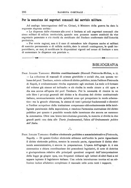 Rassegna comunale studi, legislazione, giurisprudenza, cronache con speciale riguardo ai poteri doi polizia ed ai servizi pubblici