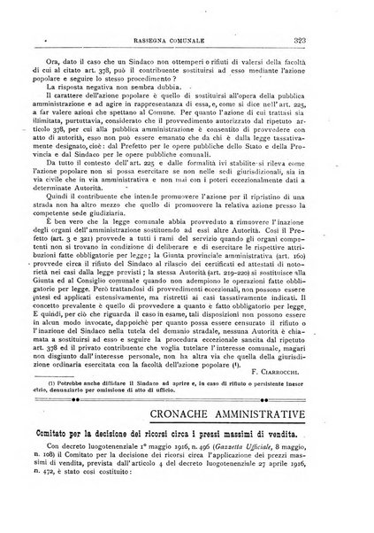 Rassegna comunale studi, legislazione, giurisprudenza, cronache con speciale riguardo ai poteri doi polizia ed ai servizi pubblici